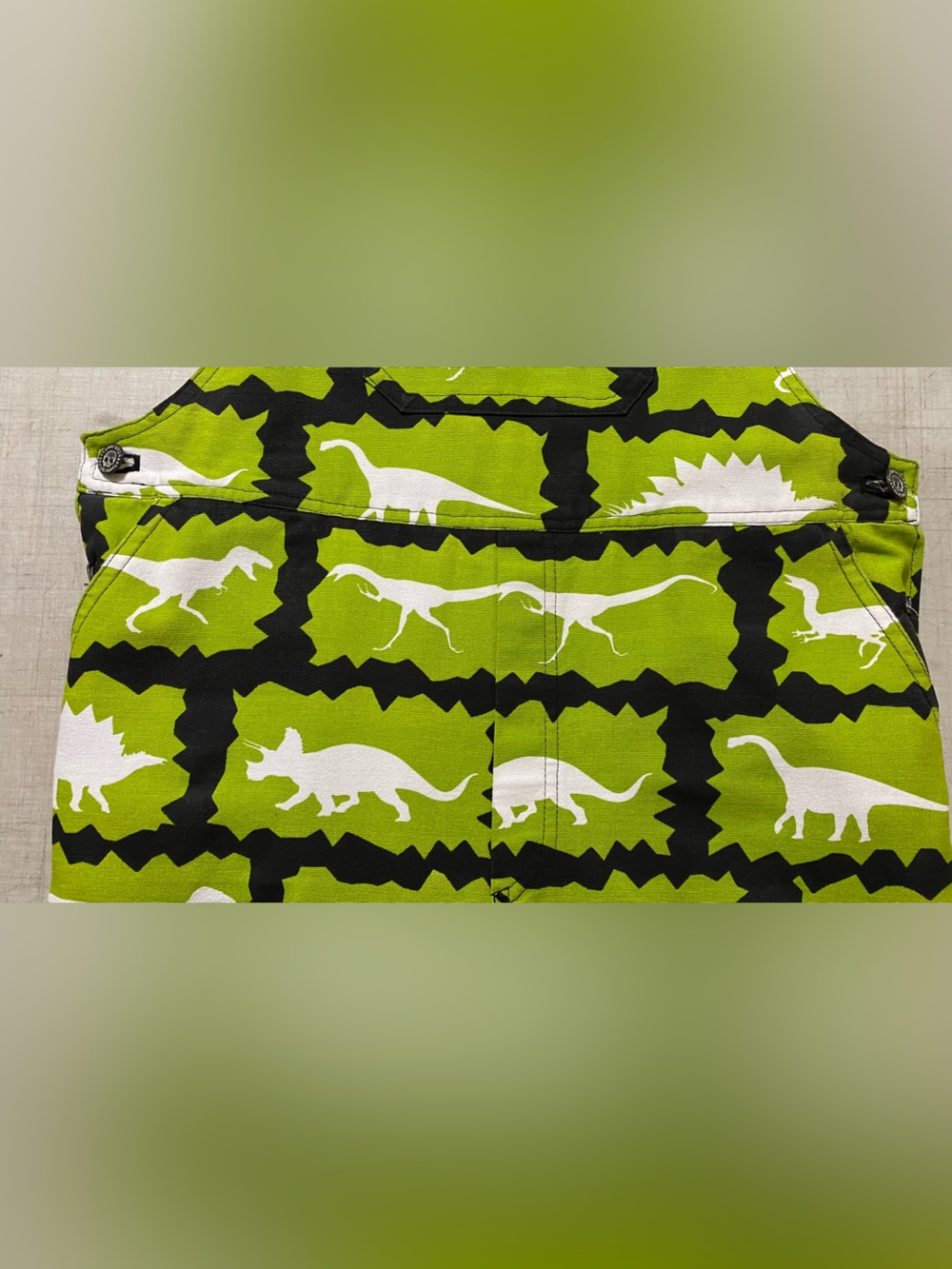 Dinosaur overalls, homemade - Picture 4 of 13